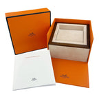 Hermes Watch SS Leather Quartz White — view 5