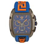Versace Dominus Watch SS Rubber Quartz Blue — view 2