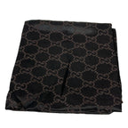 Gucci Tote GG Pattern Beige Dark Brown Bordeaux Leather — view 8