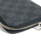 Louis Vuitton Wallet Zippy Vertical Damier Graphite Canvas Black — view 7