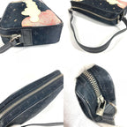 Louis Vuitton Shoulder Bag Pochette Comte de Fe Monogram Satin Canvas Black — view 8