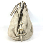 Louis Vuitton Shoulder Bag XL Monogram Mahina Leather Run White — view 3