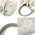 Louis Vuitton Shoulder Bag XL Monogram Mahina Leather Run White — view 7