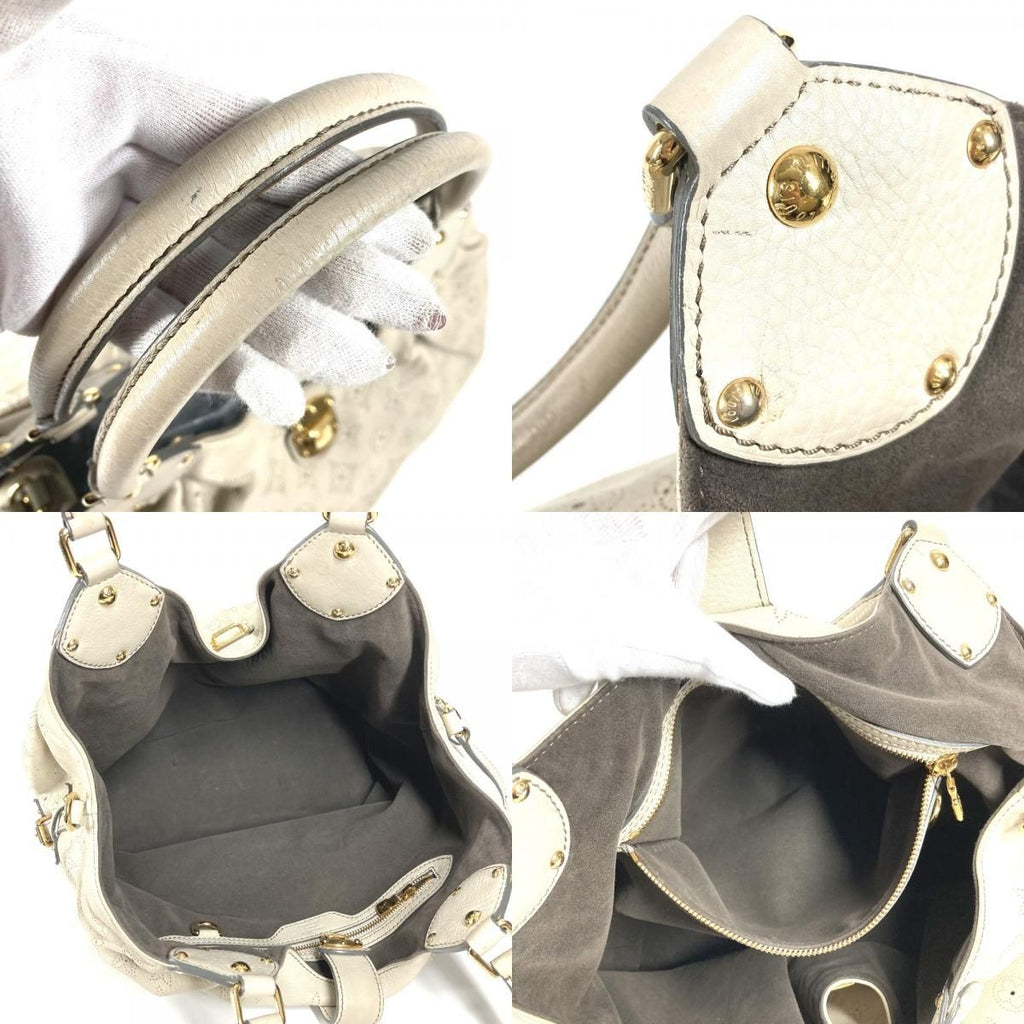 Louis Vuitton Shoulder Bag XL Monogram Mahina Leather Run White — view 8