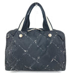 Chanel Handbag Logo Nylon Black