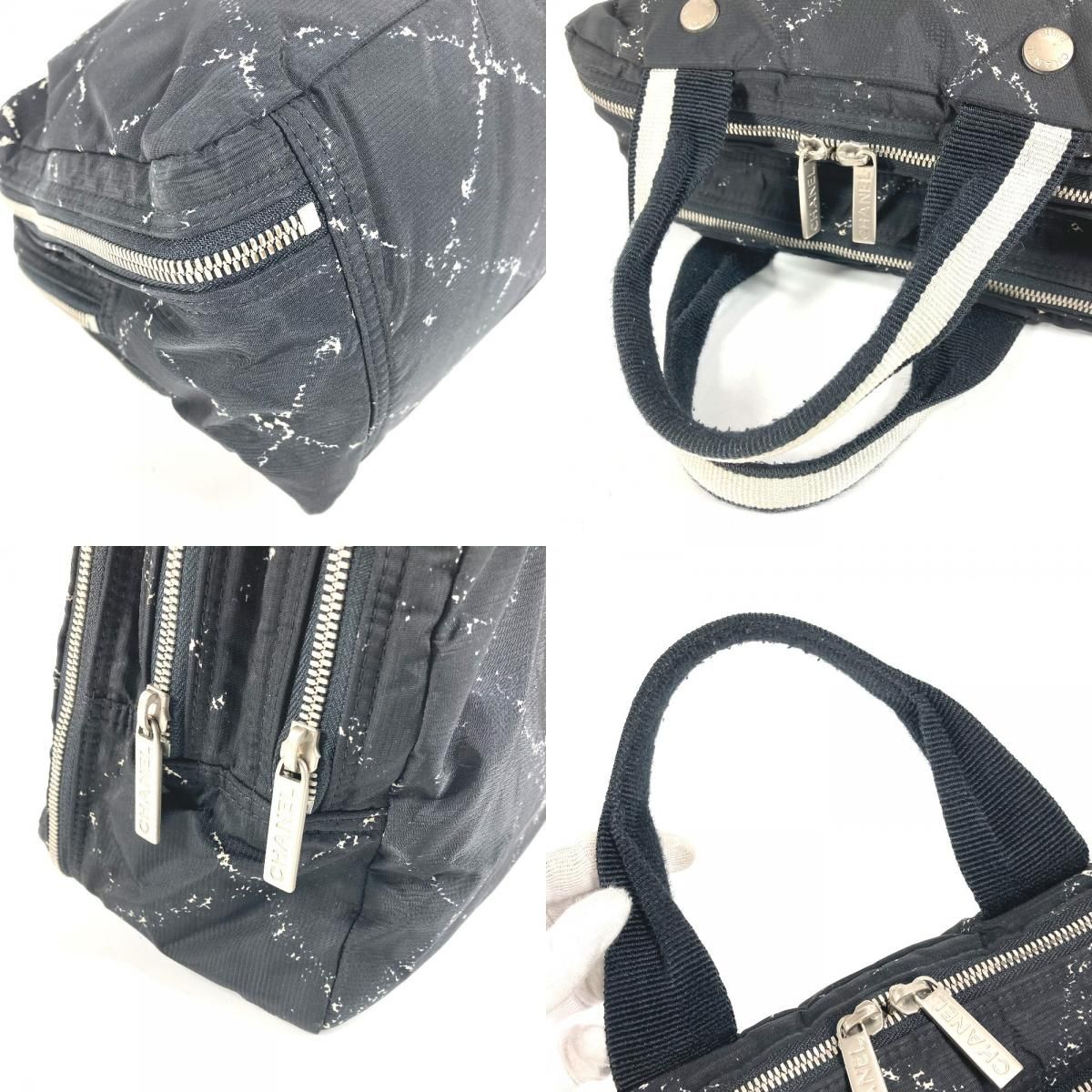 Chanel Handbag Logo Nylon Black — view 7