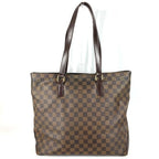 Louis Vuitton Shoulder Bag Cabas Mezzo Damier Canvas Ebene Brown