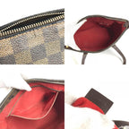 Louis Vuitton Shoulder Bag Cabas Mezzo Damier Canvas Ebene Brown — view 8