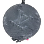 Louis Vuitton Shoulder Bag Expansion Double Polochon Leather Nylon Black — view 6