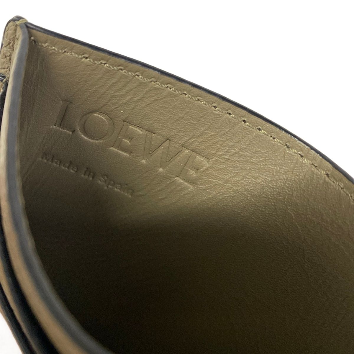 Loewe Card Case Brown Yellow Leather — view 4
