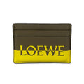 Loewe Card Case Brown Yellow Leather