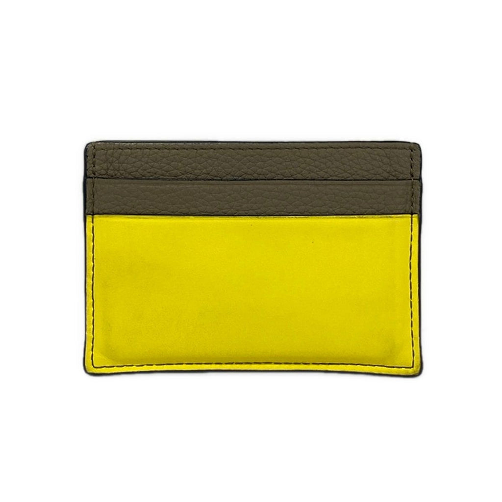 Loewe Card Case Brown Yellow Leather — view 2