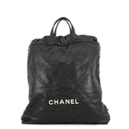 Chanel Backpack 22 Large Leather Black