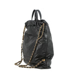 Chanel Backpack 22 Large Leather Black — view 2