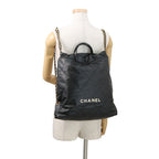 Chanel Backpack 22 Large Leather Black — view 4