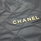 Chanel Backpack 22 Large Leather Black — view 6