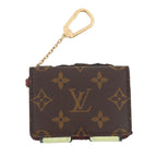 Louis Vuitton Card Case Monogram Pauket Purse Business Holder Cat — view 3