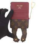 Louis Vuitton Card Case Monogram Pauket Purse Business Holder Cat — view 4