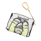 Louis Vuitton Card Case Monogram Pauket Purse Business Holder Cat