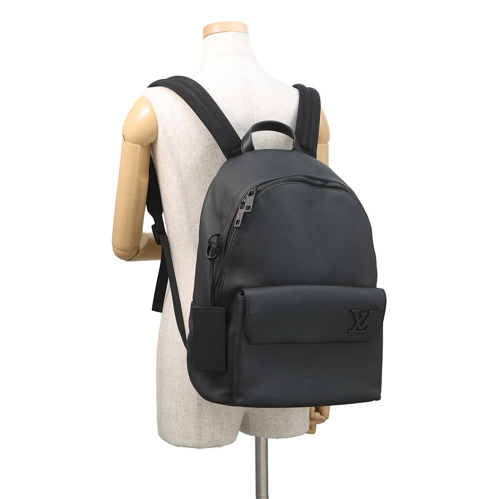 Louis Vuitton Takeoff Backpack Gray Leather Black — view 4