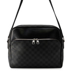 Louis Vuitton Shoulder Bag Damier Graphite Dayton MM Black