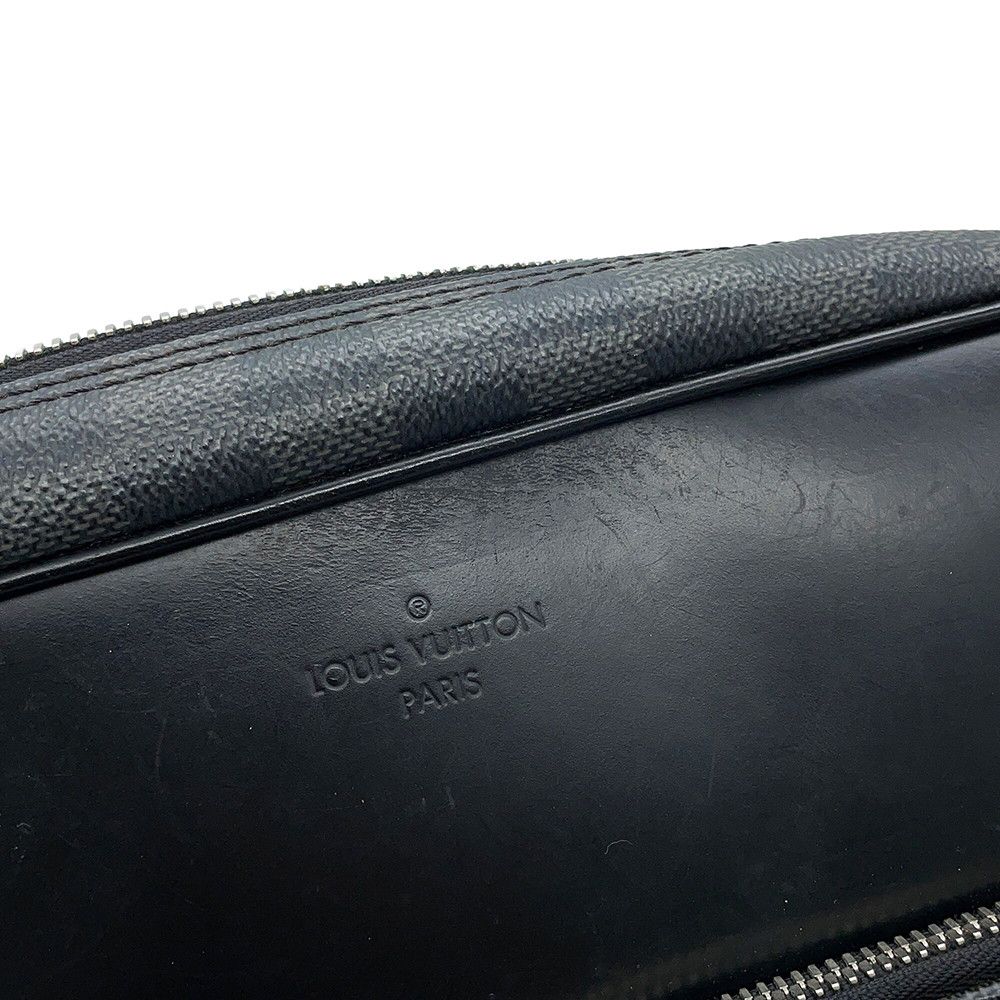 Louis Vuitton Shoulder Bag Damier Graphite Dayton MM Black — view 8