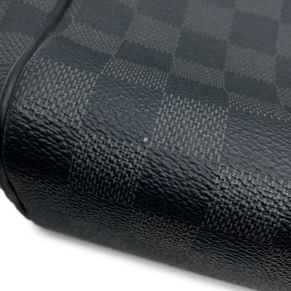 Louis Vuitton Shoulder Bag Damier Graphite Dayton MM Black — view 9
