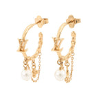 Louis Vuitton Earrings Blue Ming Pearl