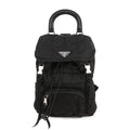 Prada Quilted Backpack Nylon Sac Black
