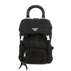 Prada Quilted Backpack Nylon Sac Black