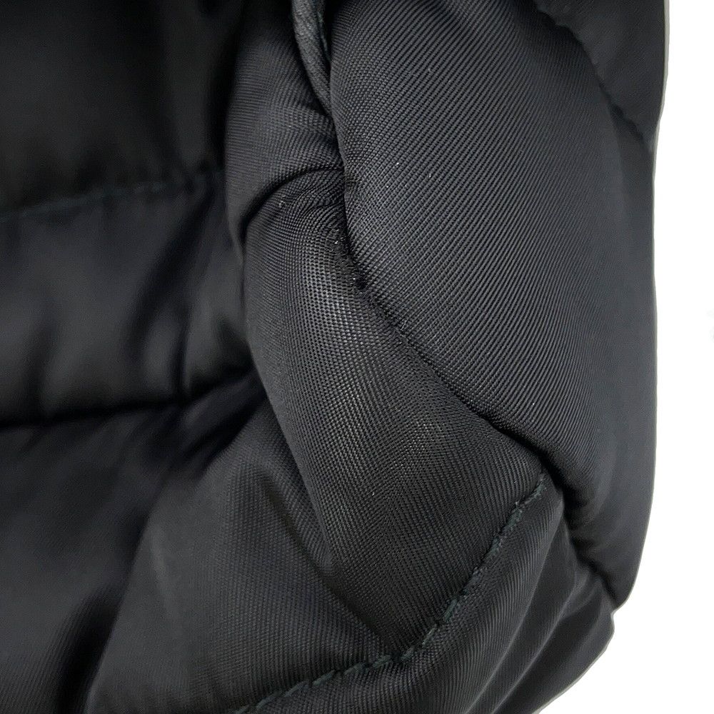 Prada Quilted Backpack Nylon Sac Black — view 7