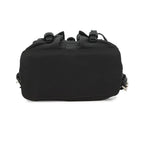 Prada Chain Shoulder Bag Triangle Logo Mini Backpack Black — view 3