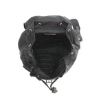 Prada Chain Shoulder Bag Triangle Logo Mini Backpack Black — view 5
