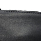 Prada Shoulder Bag Triangle Logo Leather Black — view 9