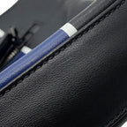 Prada Shoulder Bag Triangle Logo Leather Black — view 7
