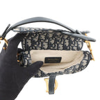 Dior Oak Saddle Bag Mini Canvas Trotter — view 6