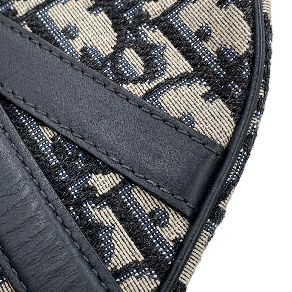 Dior Oak Saddle Bag Mini Canvas Trotter — view 8