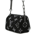 Louis Vuitton Handbag Monogram Eclipse Tufting Keepall Bandouliere 25 Black — view 2