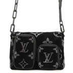 Louis Vuitton Handbag Monogram Eclipse Tufting Keepall Bandouliere 25 Black