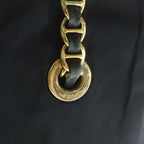 Prada Chain Tote Black Tessuto Gold — view 5