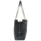 Prada Chain Tote Black Tessuto Gold — view 3