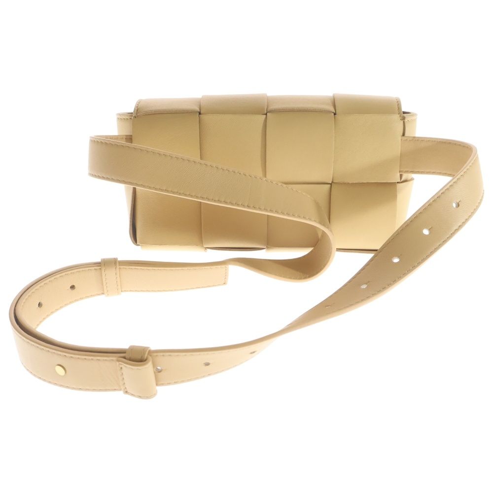 Bottega Veneta Cassette Mini Shoulder Bag Beige Leather — view 2