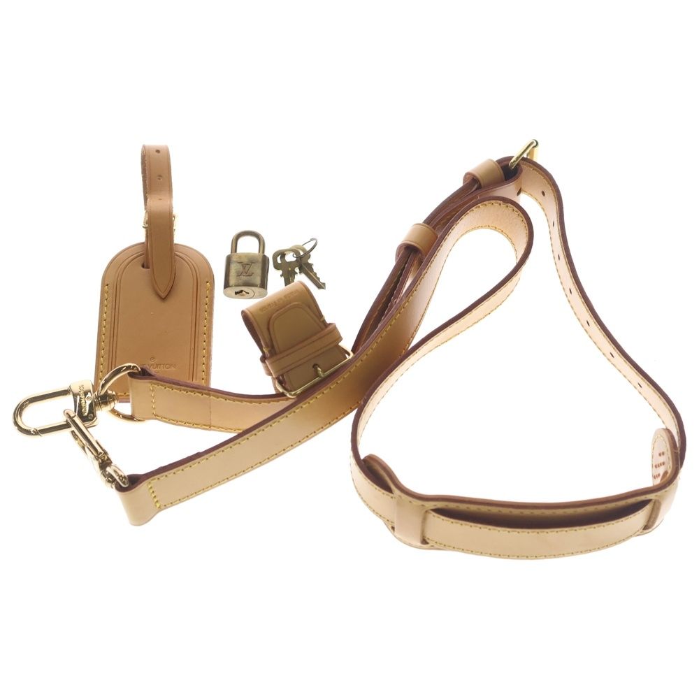 Louis Vuitton Keepall Bandouliere 60 Monogram Leather Shoulder Boston Bag Gold — view 6