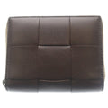 Bottega Veneta Cassette Zip Around Leather Maxi Intrecciato Compact Wallet