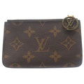 Louis Vuitton Card Holder Romy Monogram Coin Fragment Case Gold Brown