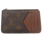 Louis Vuitton Card Holder Romy Monogram Coin Fragment Case Gold Brown — view 2