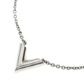 Louis Vuitton Essential Necklace Pendant Chain Silver