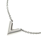 Louis Vuitton Essential Necklace Pendant Chain Silver