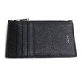 Celine Compact Card Holder with Zip Coin Case Black