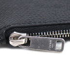 Celine Compact Card Holder with Zip Coin Case Black — view 4